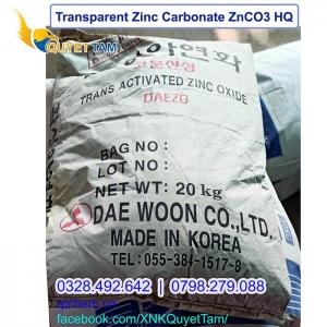 Kẽm trong Transparent Zinc Carbonate ZnCO3 - DAEWOON